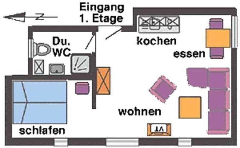 Urlaubs-Appartement Am Dorfrand Wieck Exteriér fotografie